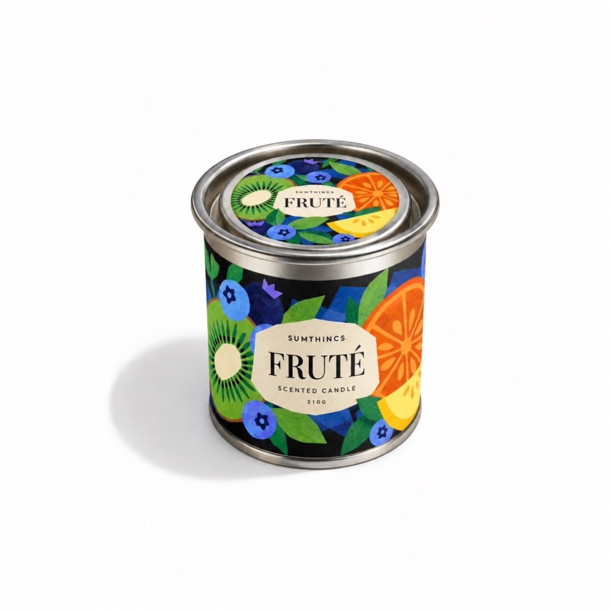 Fruté – Ananas, Vanilya, Sandal Ağacı ve Karamel Kokulu Soya Mum - Sumthincs