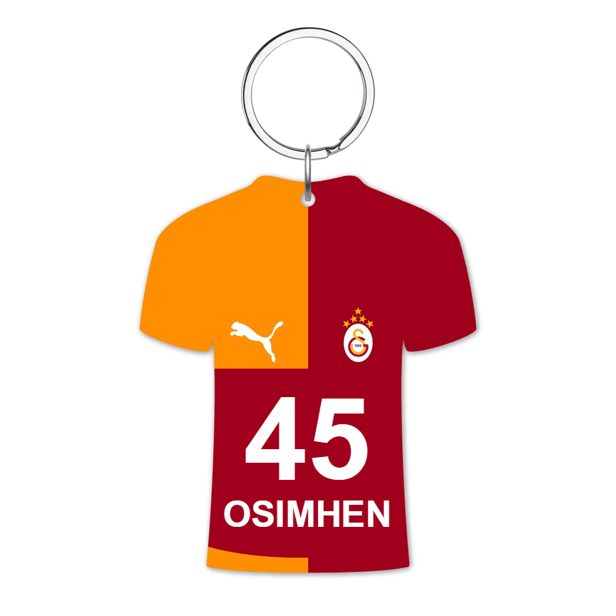 Galatasaray Forma Kişiye Özel Charm Anahtarlık - SUMTHINCS