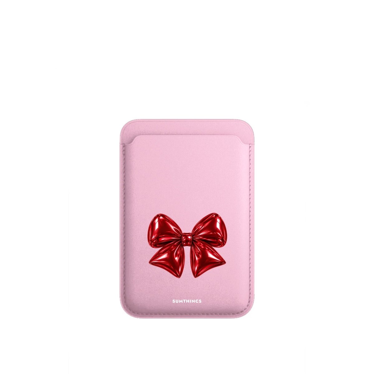 Glimmer MagSafe Deri Cüzdan Wallet Pembe - Sumthincs