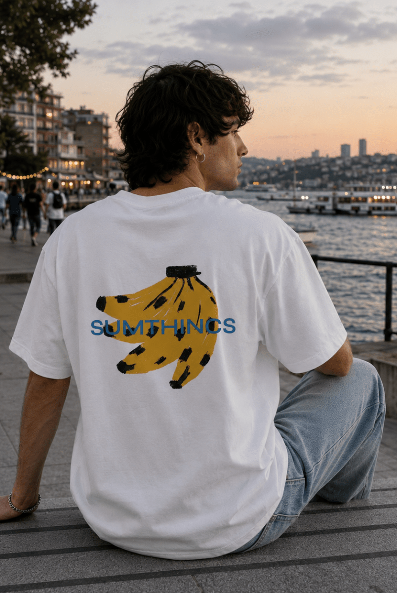 Grocery List Oversize T-shirt Beyaz - Sumthincs