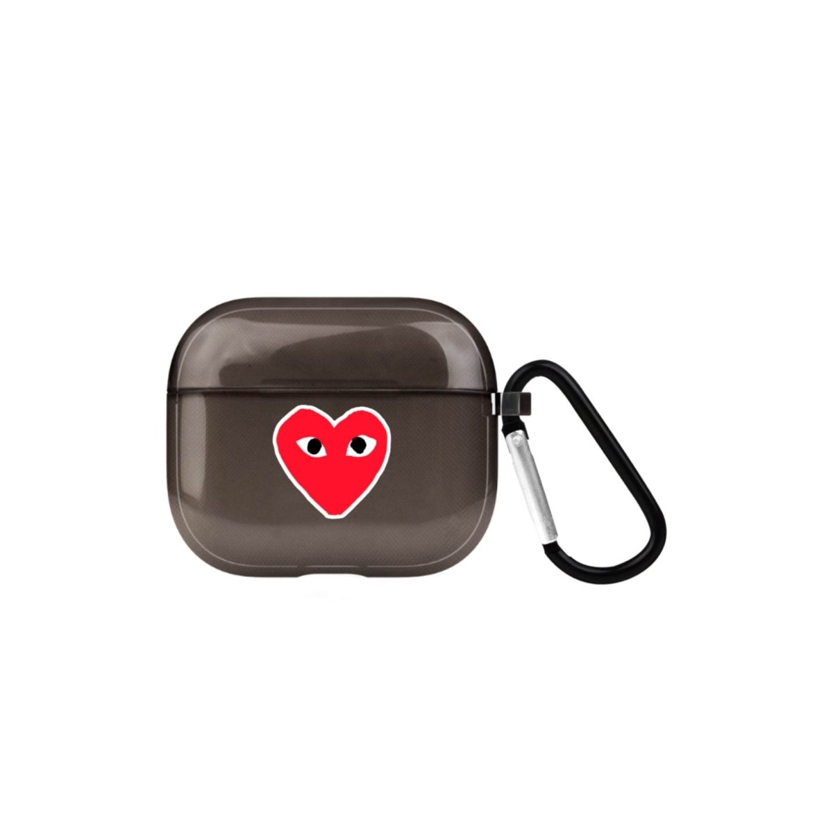 Hearts AirPods 3 Şeffaf Silikon Kılıf Siyah - SUMTHINCS