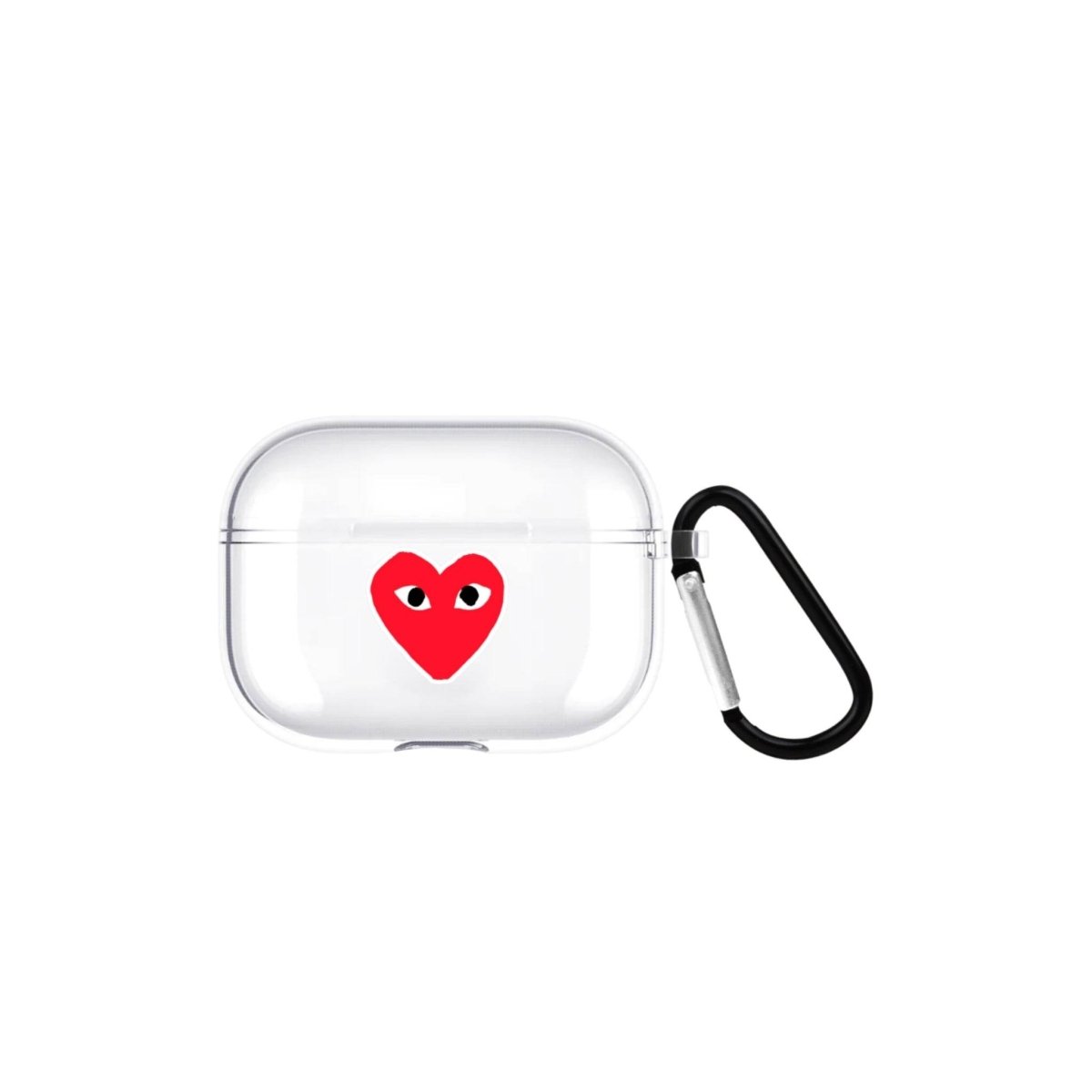 Hearts AirPods Pro 2 Şeffaf Silikon Kılıf Beyaz Şeffaf - SUMTHINCS