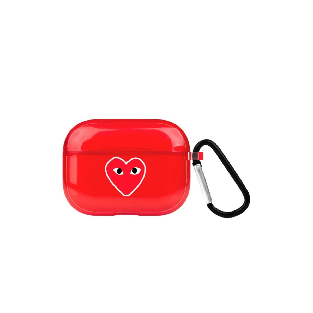 Hearts AirPods Pro 2 Şeffaf Silikon Kılıf Kırmızı - SUMTHINCS