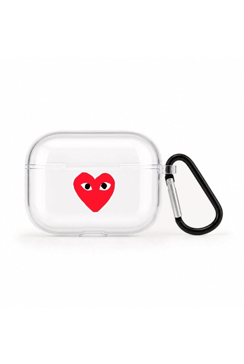 Hearts AirPods Pro Şeffaf Silikon Kılıf Beyaz Şeffaf - Sumthincs