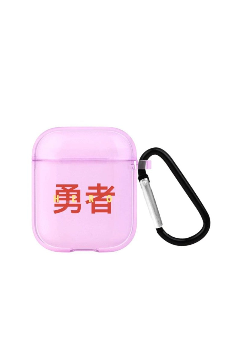 Hero AirPods Şeffaf Silikon Kılıf Lila - SUMTHINCS