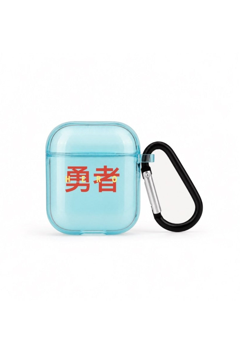 Hero AirPods Şeffaf Silikon Kılıf Mavi - Sumthincs