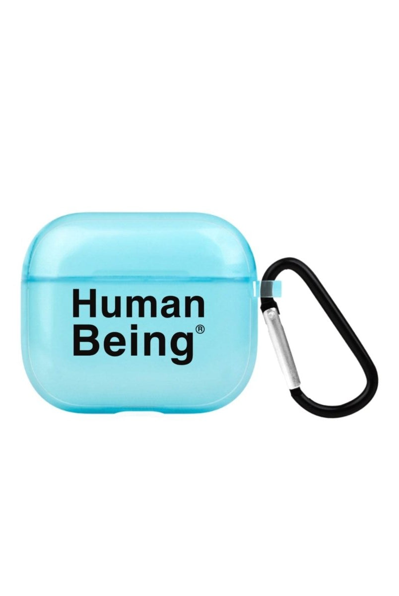 Human Being AirPods 3 Şeffaf Silikon Kılıf Mavi - SUMTHINCS