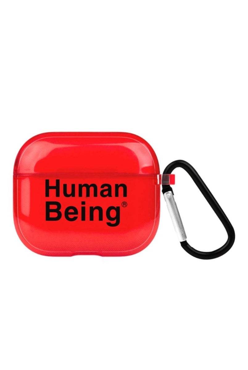 Human Being AirPods 3 Şeffaf Silikon Kılıf Kırmızı - SUMTHINCS