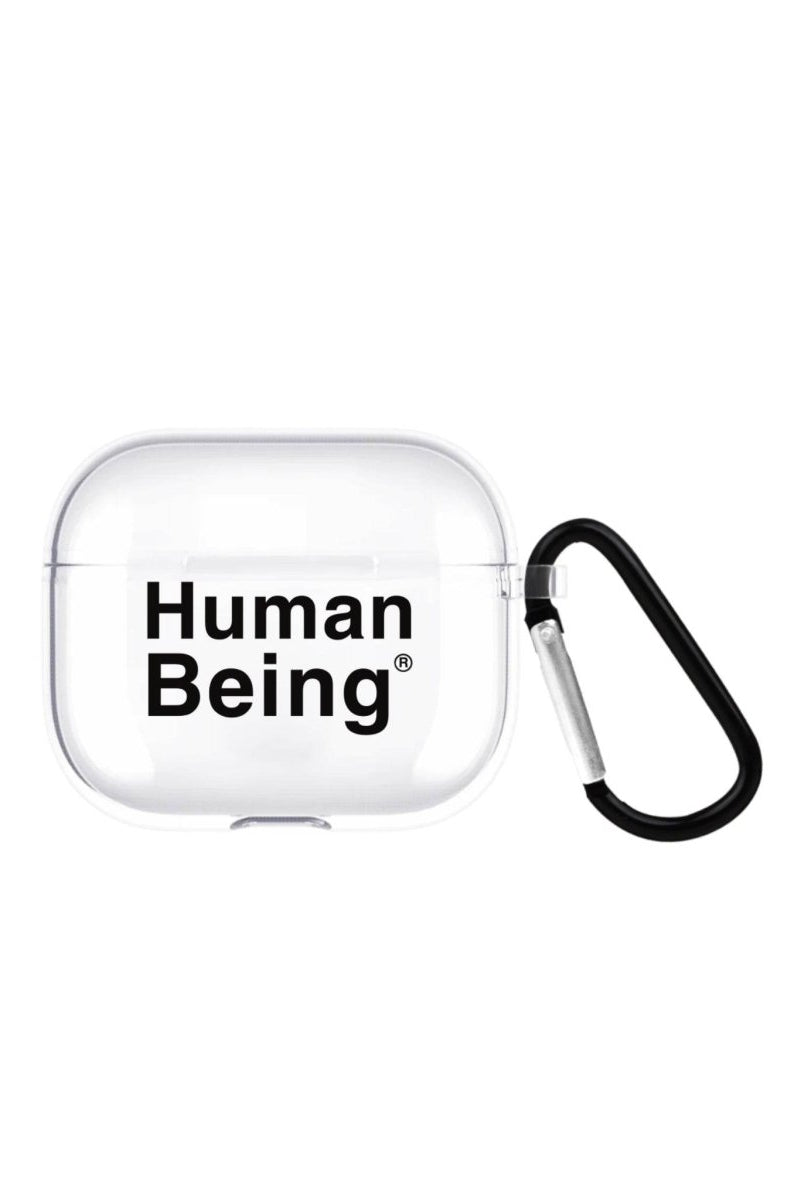 Human Being AirPods 3 Şeffaf Silikon Kılıf Beyaz Şeffaf - SUMTHINCS