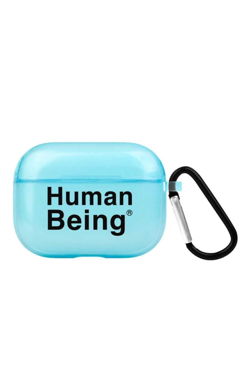Human Being AirPods Pro 2 Şeffaf Silikon Kılıf Mavi - SUMTHINCS