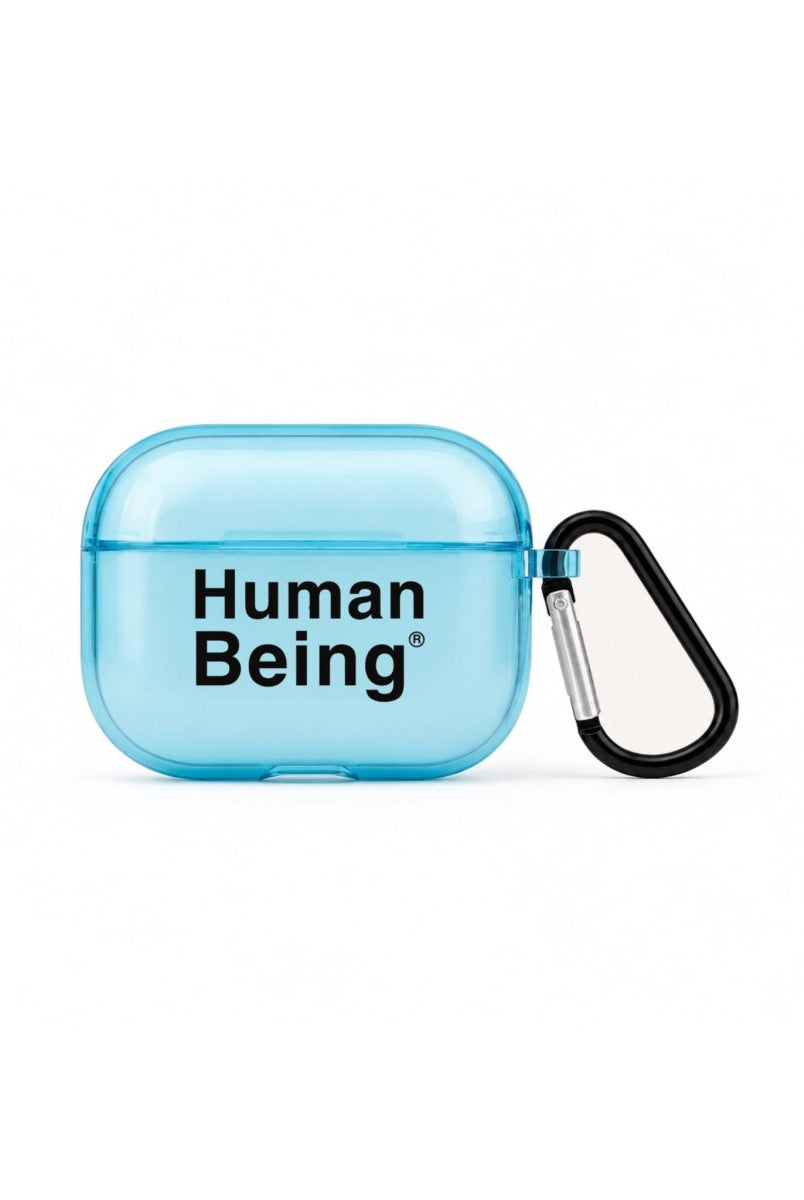 Human Being AirPods Pro Şeffaf Silikon Kılıf Mavi - Sumthincs