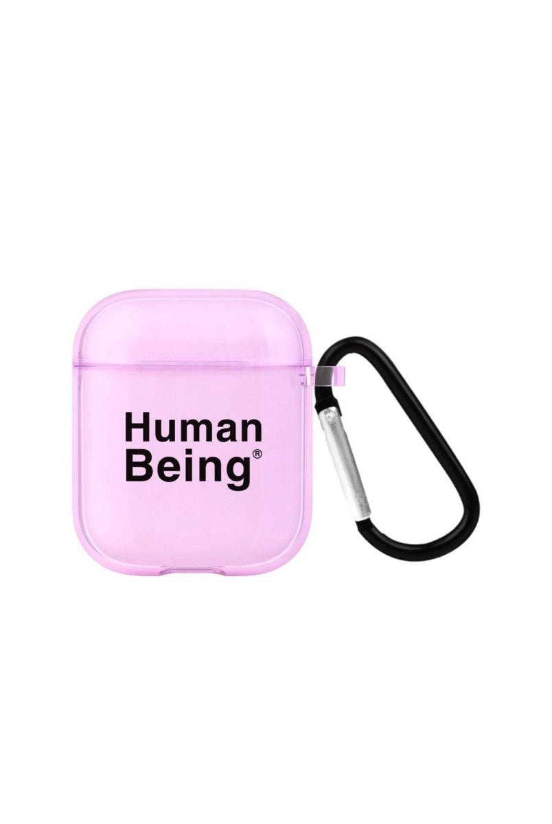 Human Being AirPods Şeffaf Silikon Kılıf Lila - SUMTHINCS