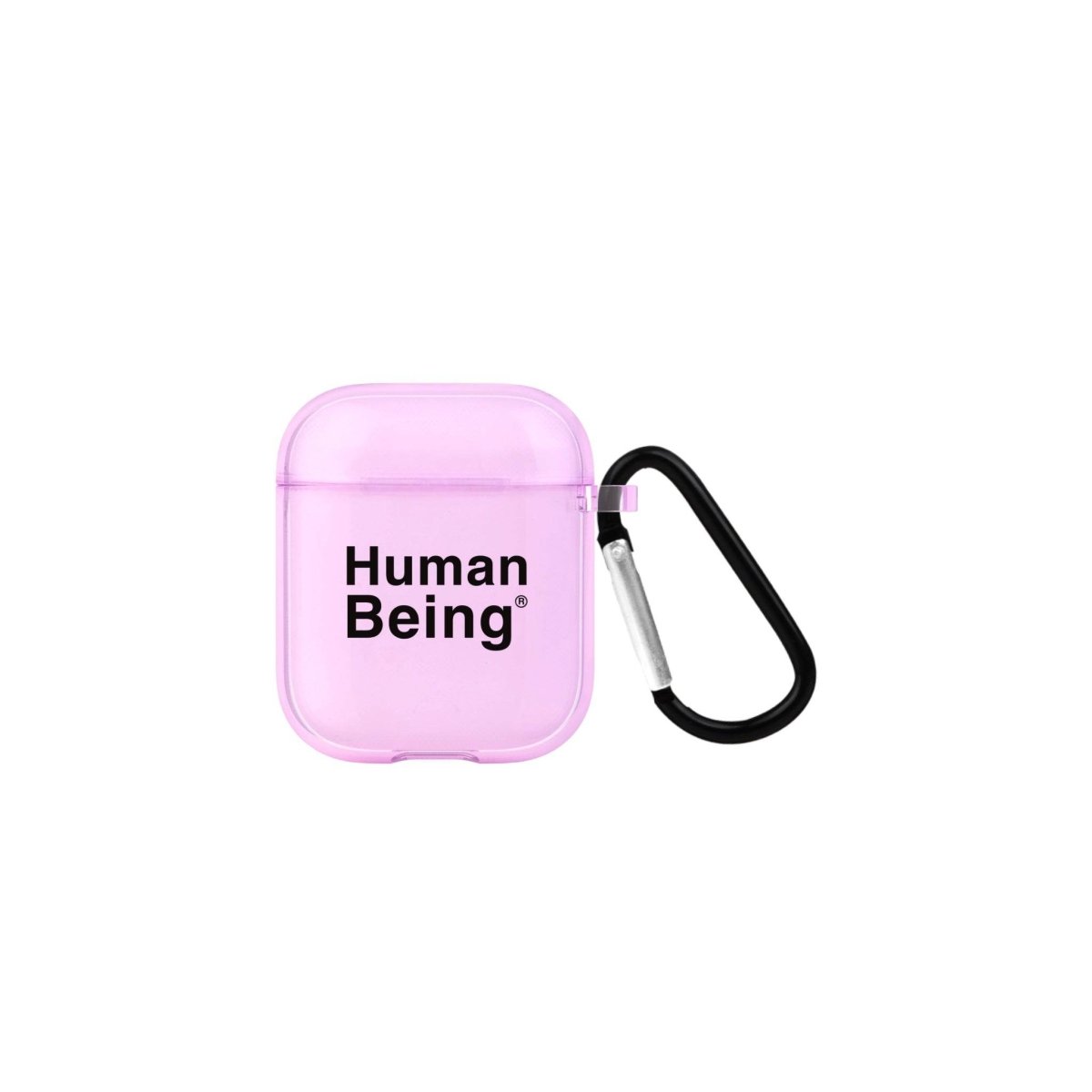 Human Being AirPods Şeffaf Silikon Kılıf Lila - SUMTHINCS