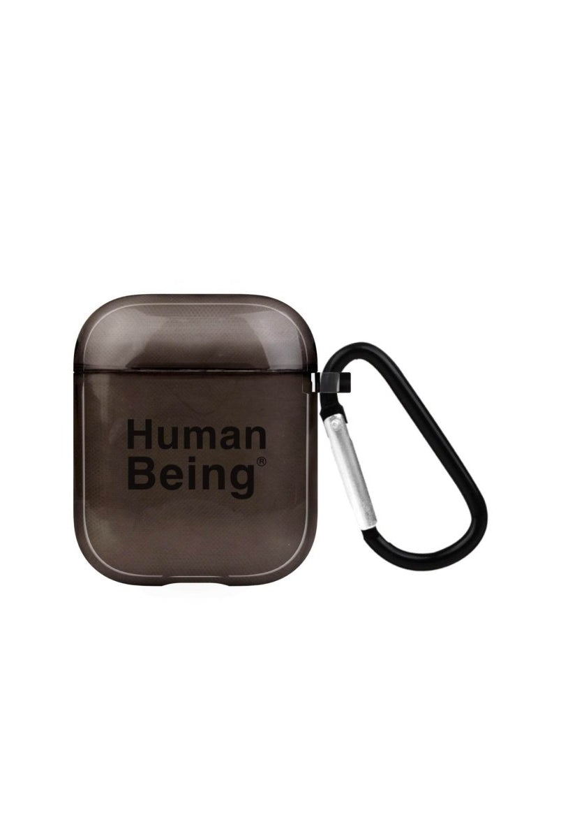 Human Being AirPods Şeffaf Silikon Kılıf Siyah - SUMTHINCS