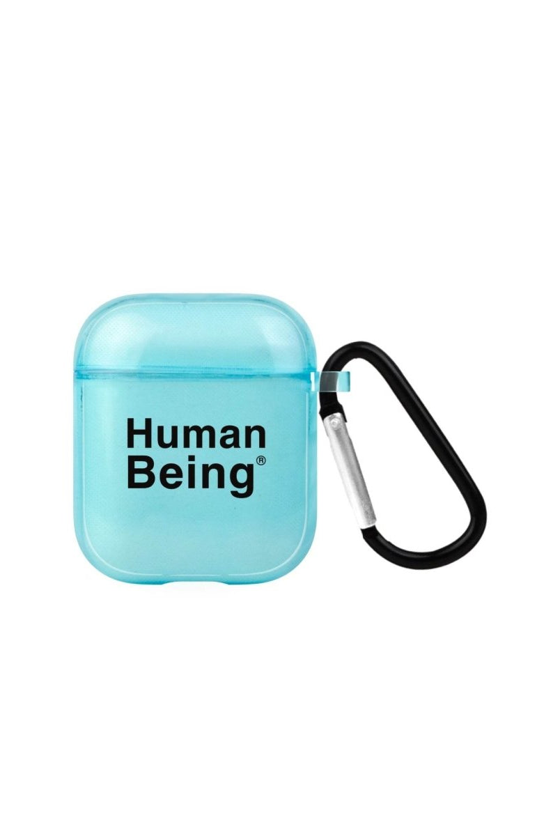 Human Being AirPods Şeffaf Silikon Kılıf Mavi - SUMTHINCS