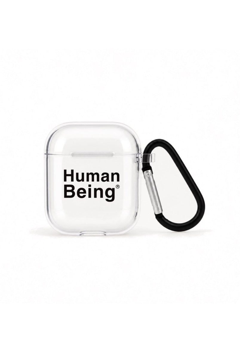 Human Being AirPods Şeffaf Silikon Kılıf Beyaz Şeffaf - Sumthincs