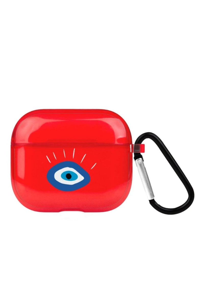 I See You AirPods 3 Şeffaf Silikon Kılıf Kırmızı - SUMTHINCS