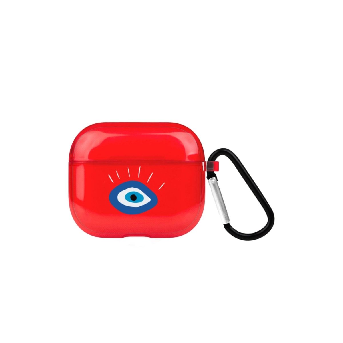 I See You AirPods 3 Şeffaf Silikon Kılıf Kırmızı - SUMTHINCS