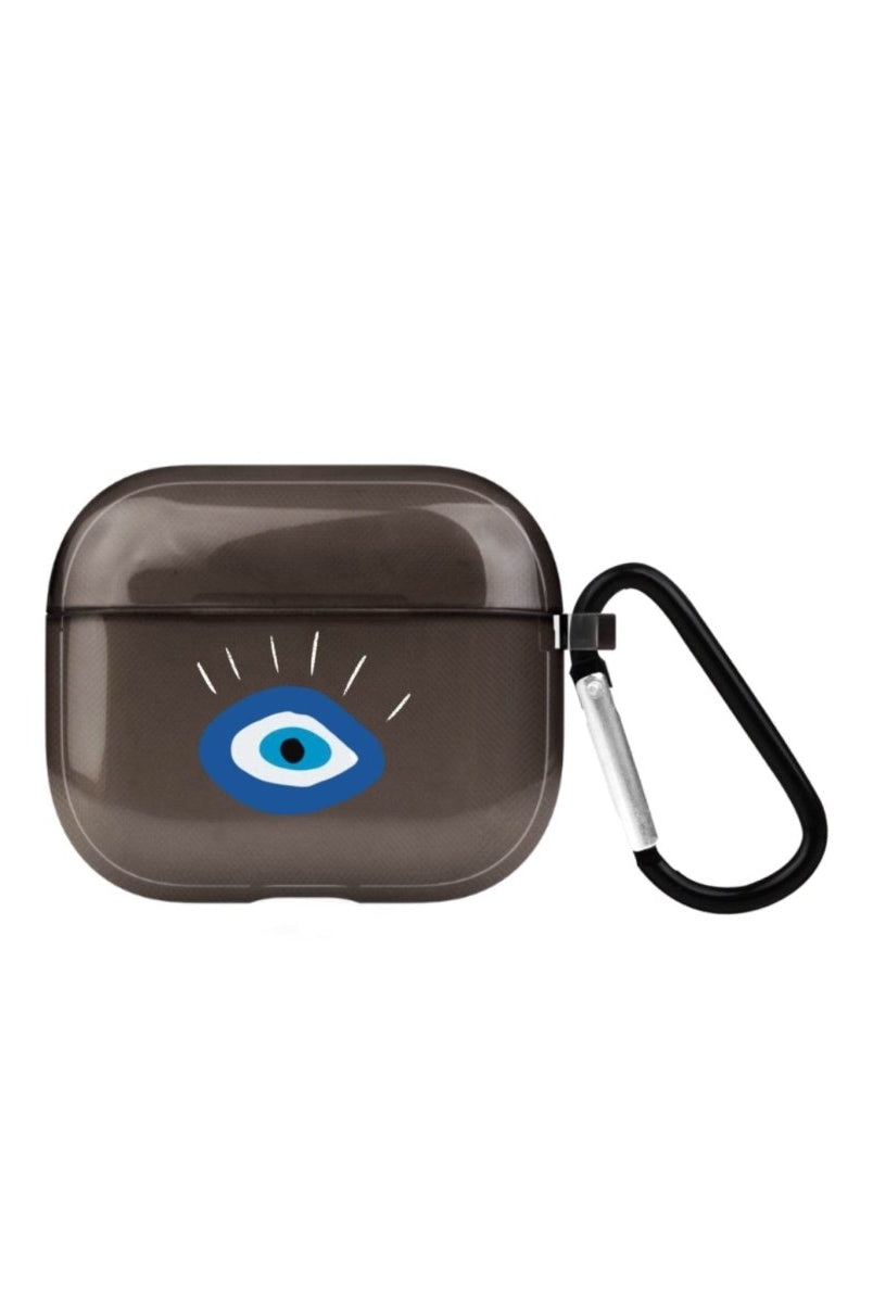 I See You AirPods 3 Şeffaf Silikon Kılıf Siyah - SUMTHINCS