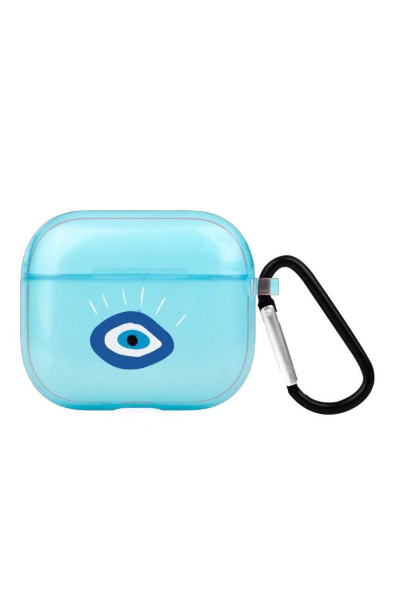 I See You AirPods 3 Şeffaf Silikon Kılıf Mavi - SUMTHINCS