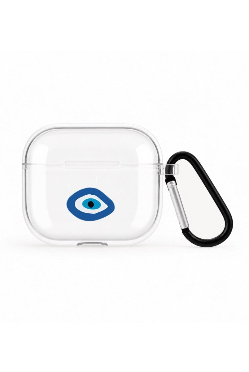 I See You AirPods 3 Şeffaf Silikon Kılıf Beyaz Şeffaf - Sumthincs