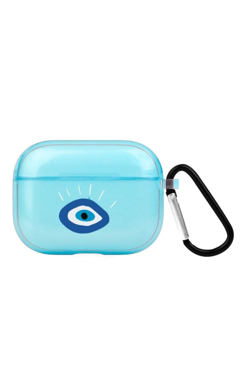 I See You AirPods Pro Şeffaf Silikon Kılıf Mavi - SUMTHINCS