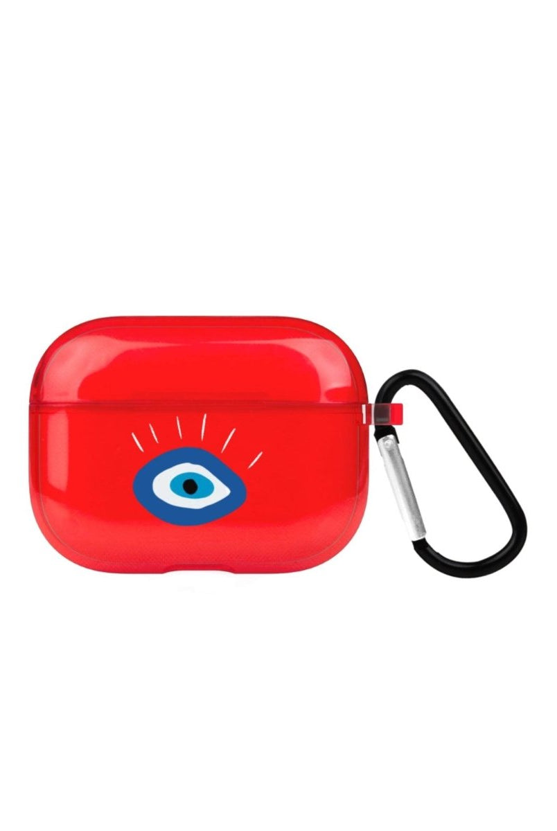 I See You AirPods Pro Şeffaf Silikon Kılıf Kırmızı - SUMTHINCS
