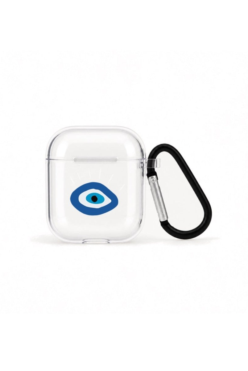 I See You AirPods Şeffaf Silikon Kılıf Beyaz Şeffaf - Sumthincs