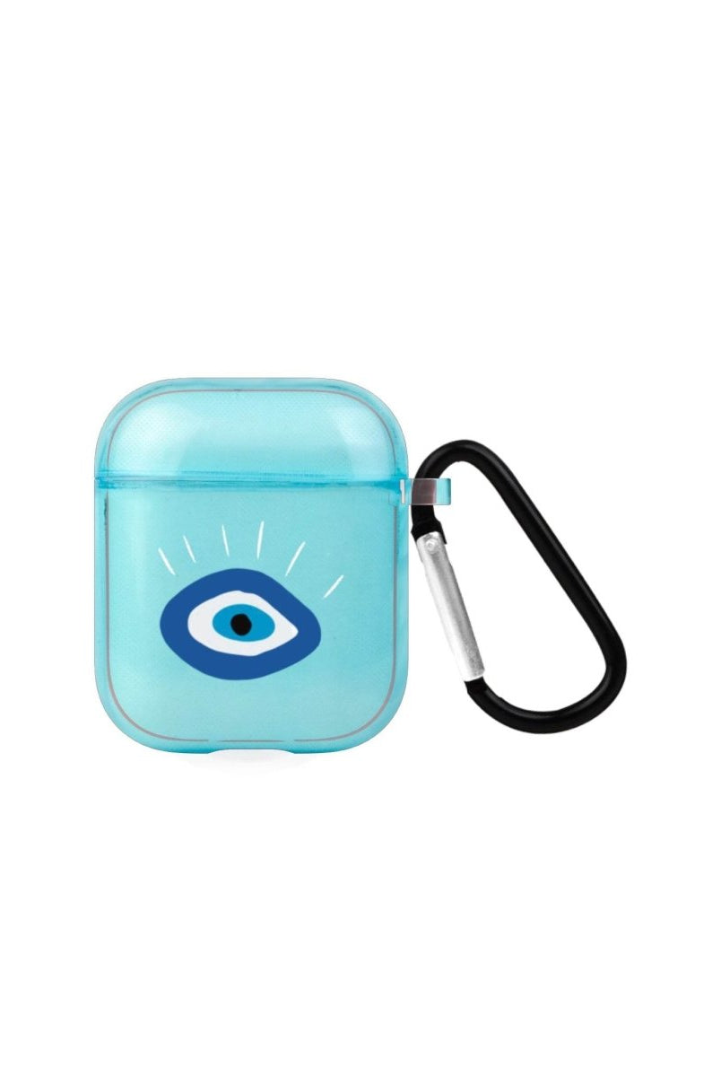 I See You AirPods Şeffaf Silikon Kılıf Mavi - SUMTHINCS