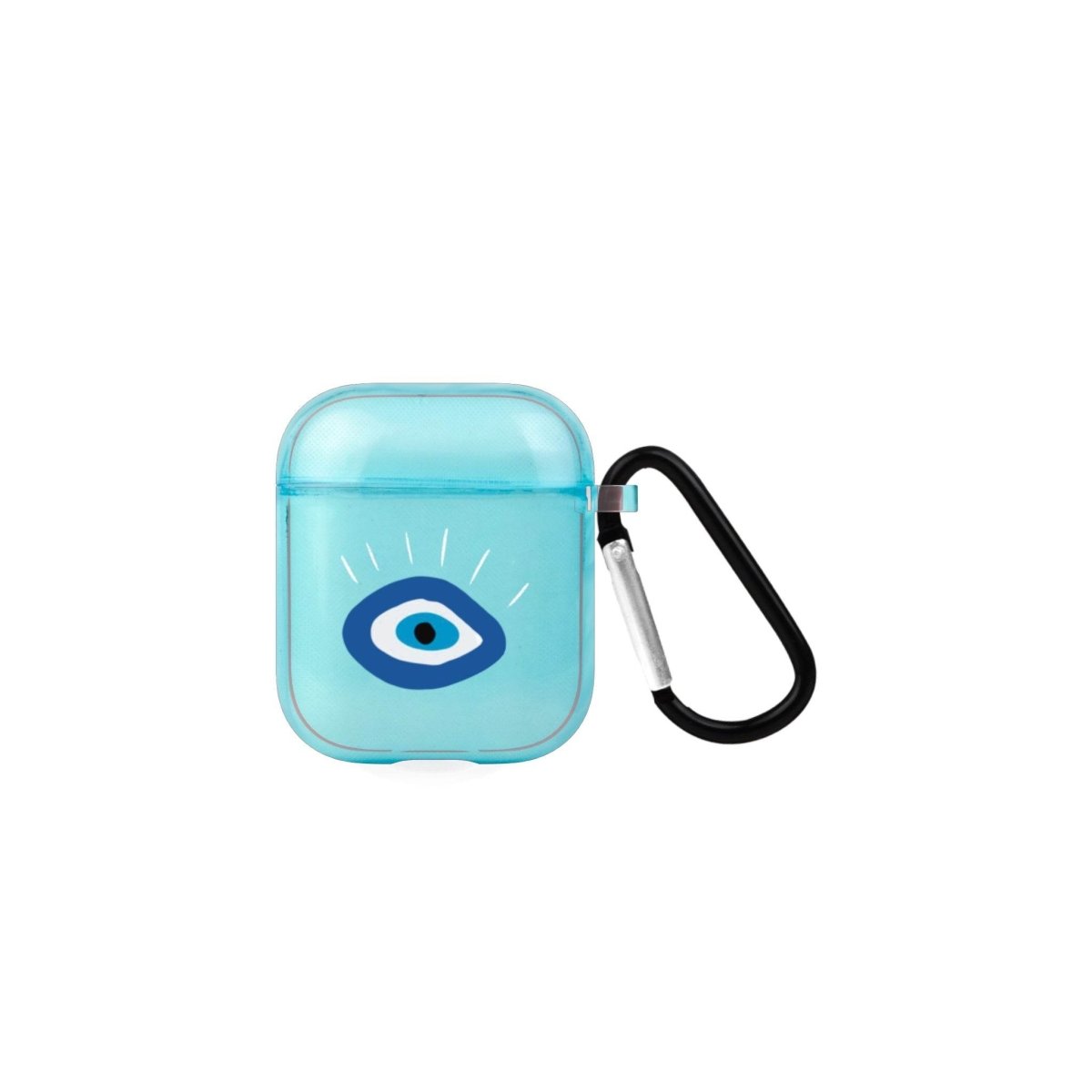 I See You AirPods Şeffaf Silikon Kılıf Mavi - SUMTHINCS