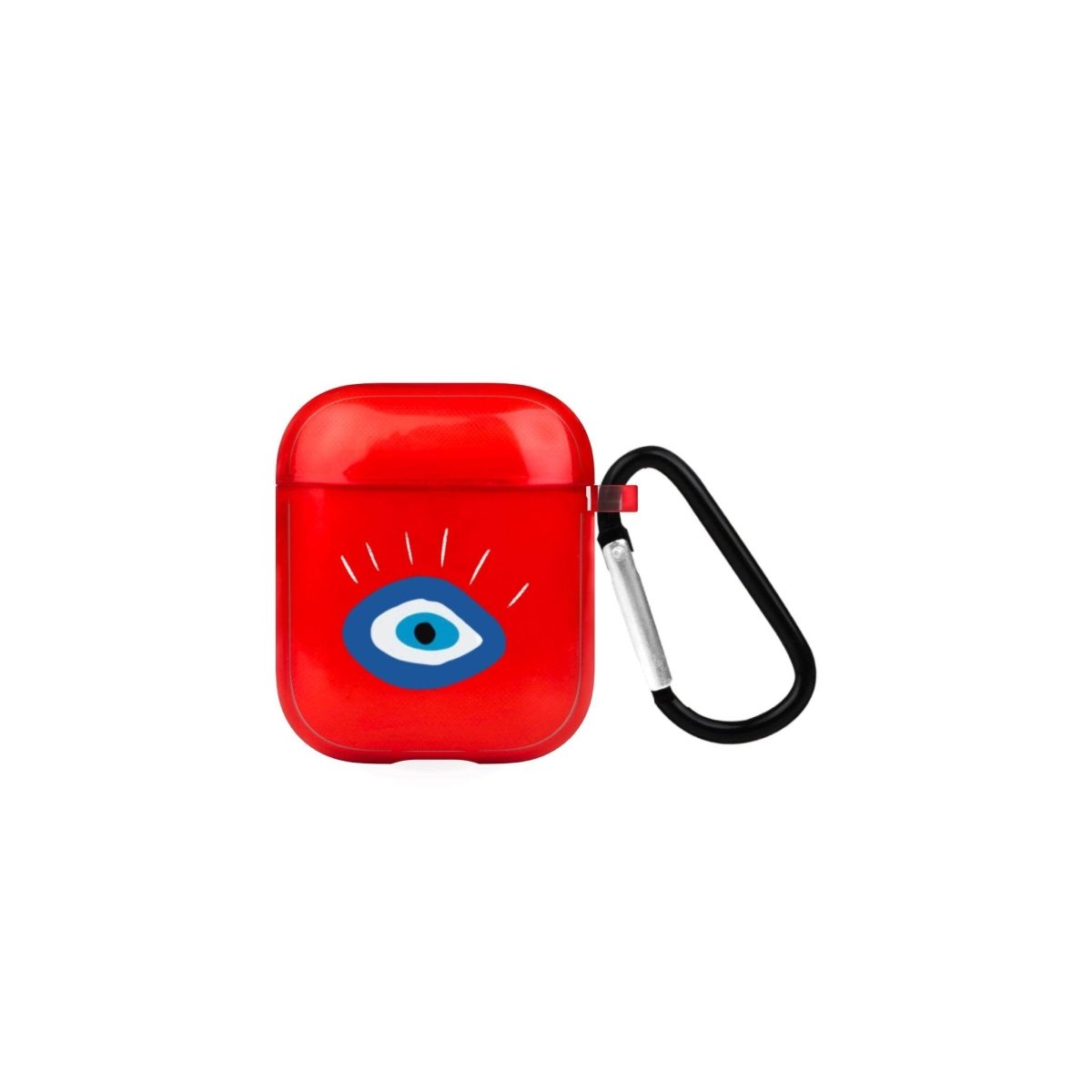 I See You AirPods Şeffaf Silikon Kılıf Kırmızı - SUMTHINCS