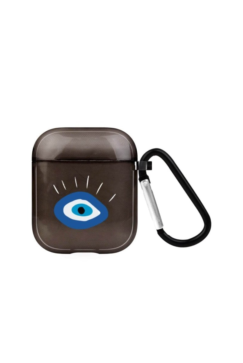 I See You AirPods Şeffaf Silikon Kılıf Siyah - SUMTHINCS