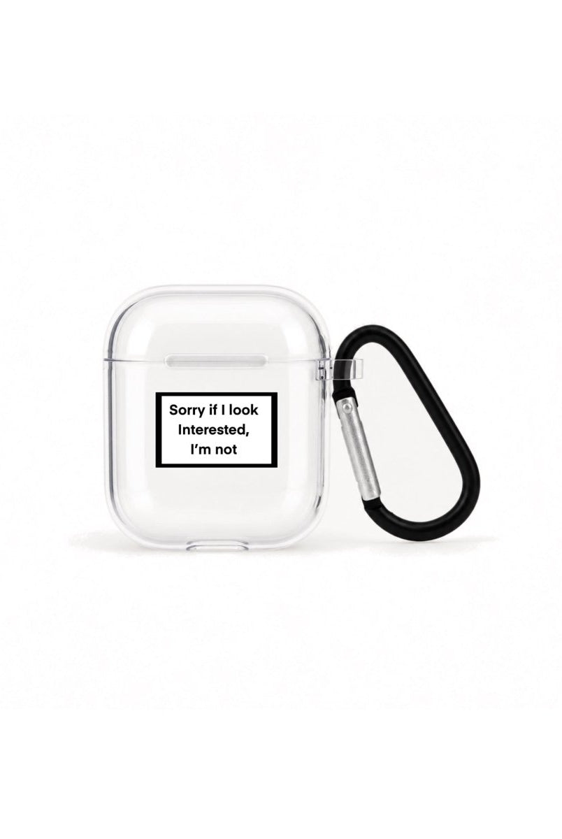 Interested AirPods 1. ve 2. Nesil Şeffaf Silikon Kılıf Beyaz Şeffaf - Sumthincs
