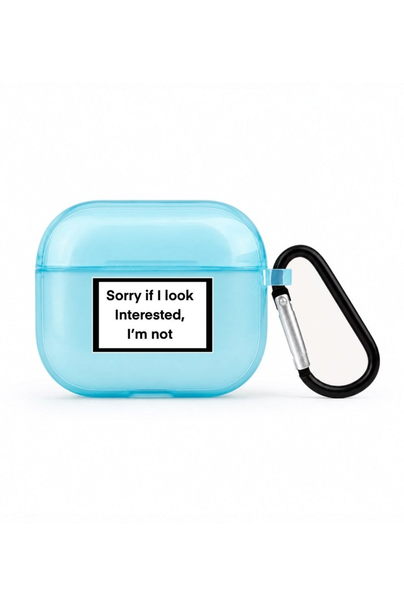 Interested AirPods 3 Şeffaf Silikon Kılıf Mavi - Sumthincs