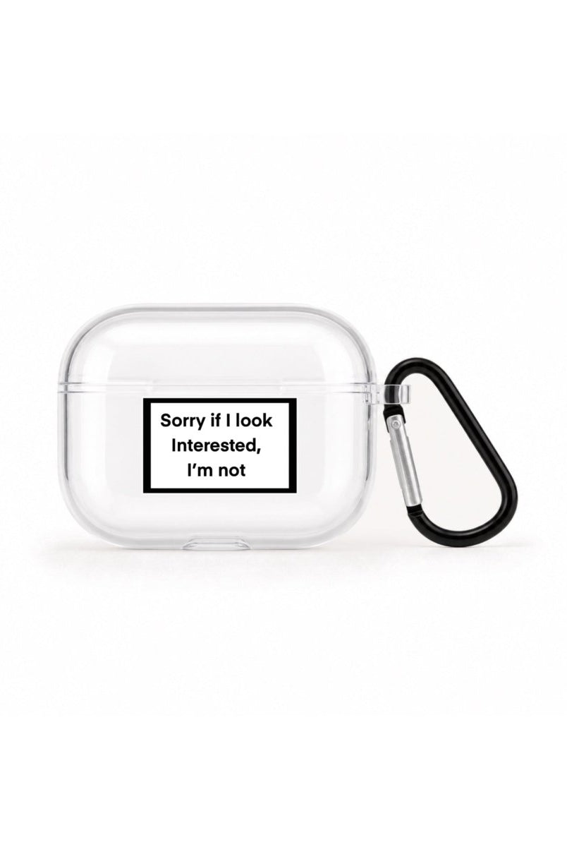 Interested AirPods Pro Şeffaf Silikon Kılıf Beyaz Şeffaf - Sumthincs