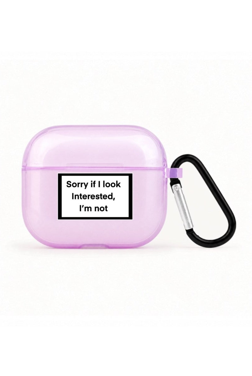 Interested AirPods Pro Şeffaf Silikon Kılıf Lila - Sumthincs