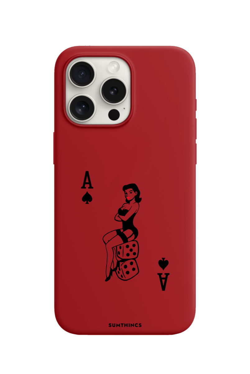 iPhone 11 Ace Queen Premium Telefon Kılıfı Kırmızı - SUMTHINCS