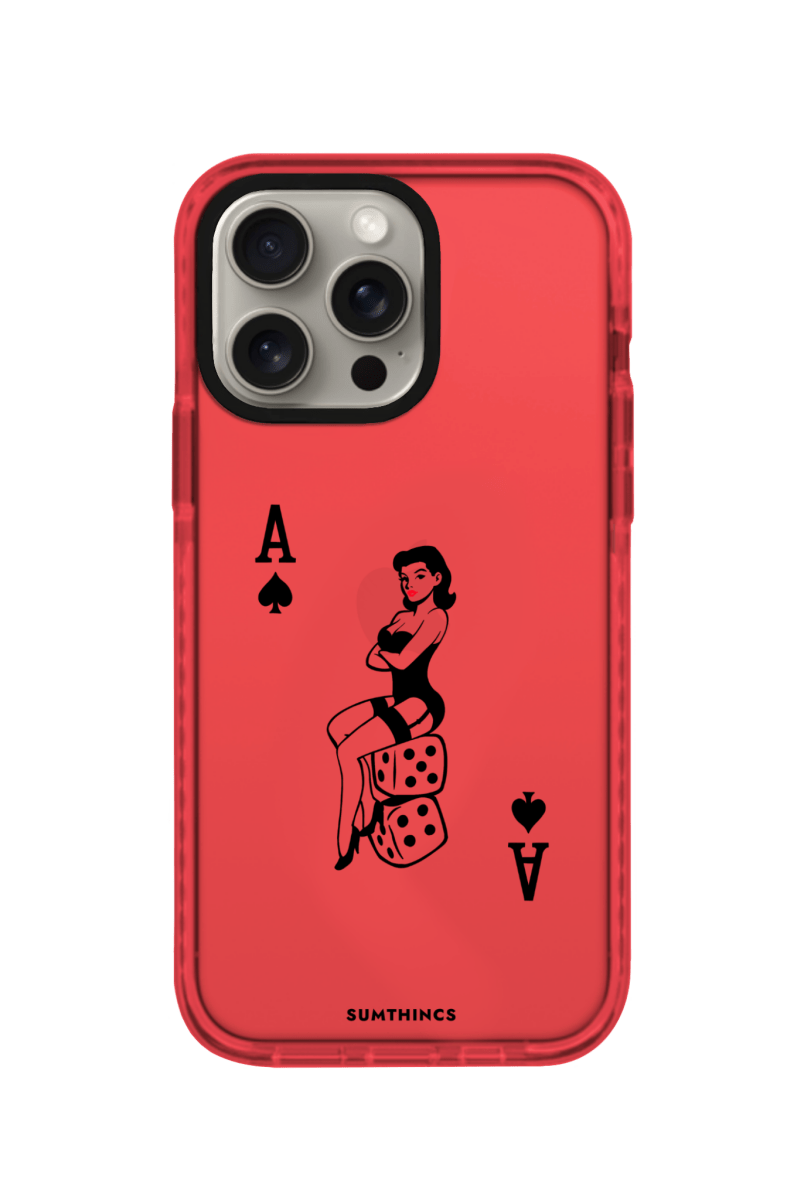 iPhone 11 Ace Queen Procase Şeffaf Telefon Kılıfı Kırmızı - SUMTHINCS