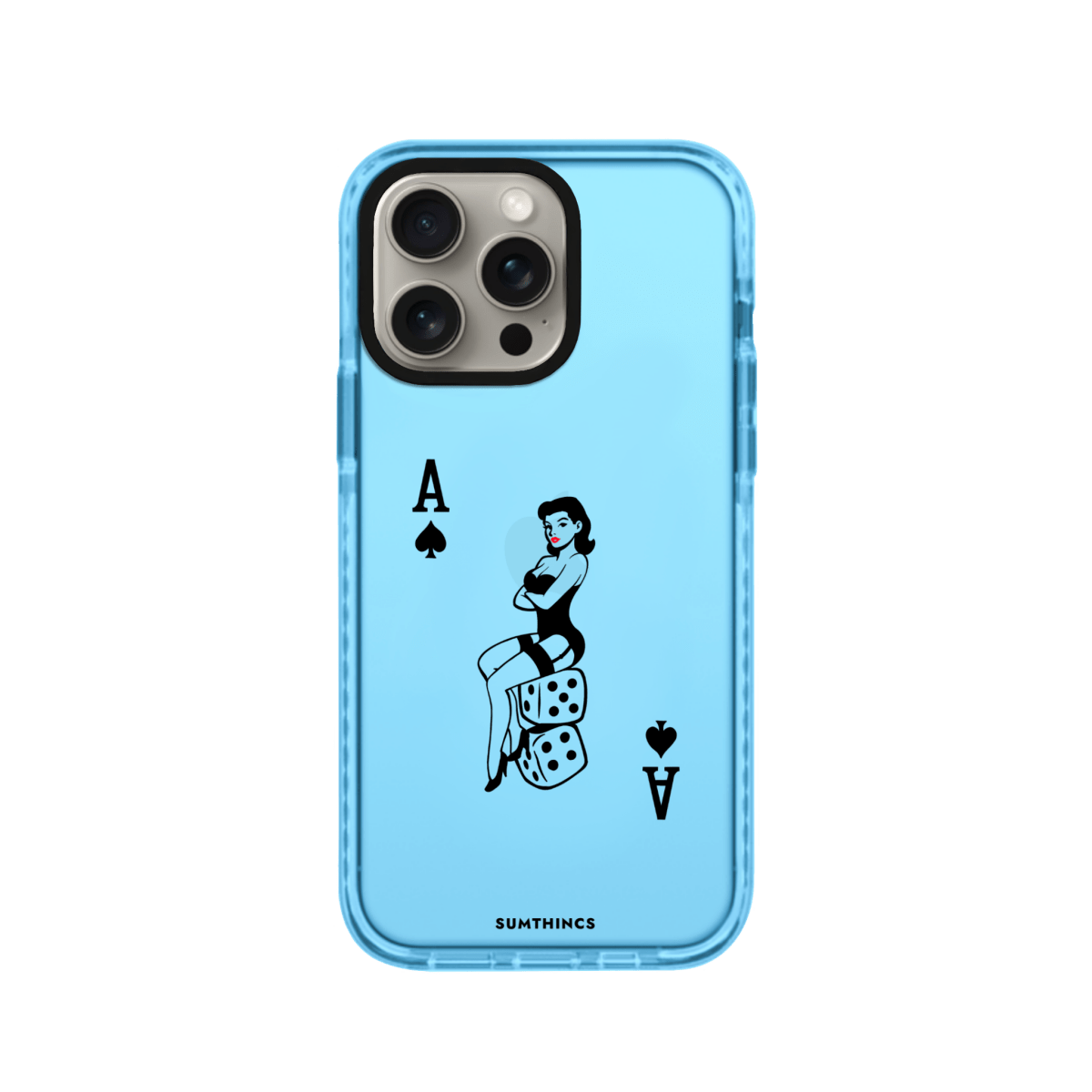 iPhone 11 Ace Queen Procase Şeffaf Telefon Kılıfı Mavi - SUMTHINCS