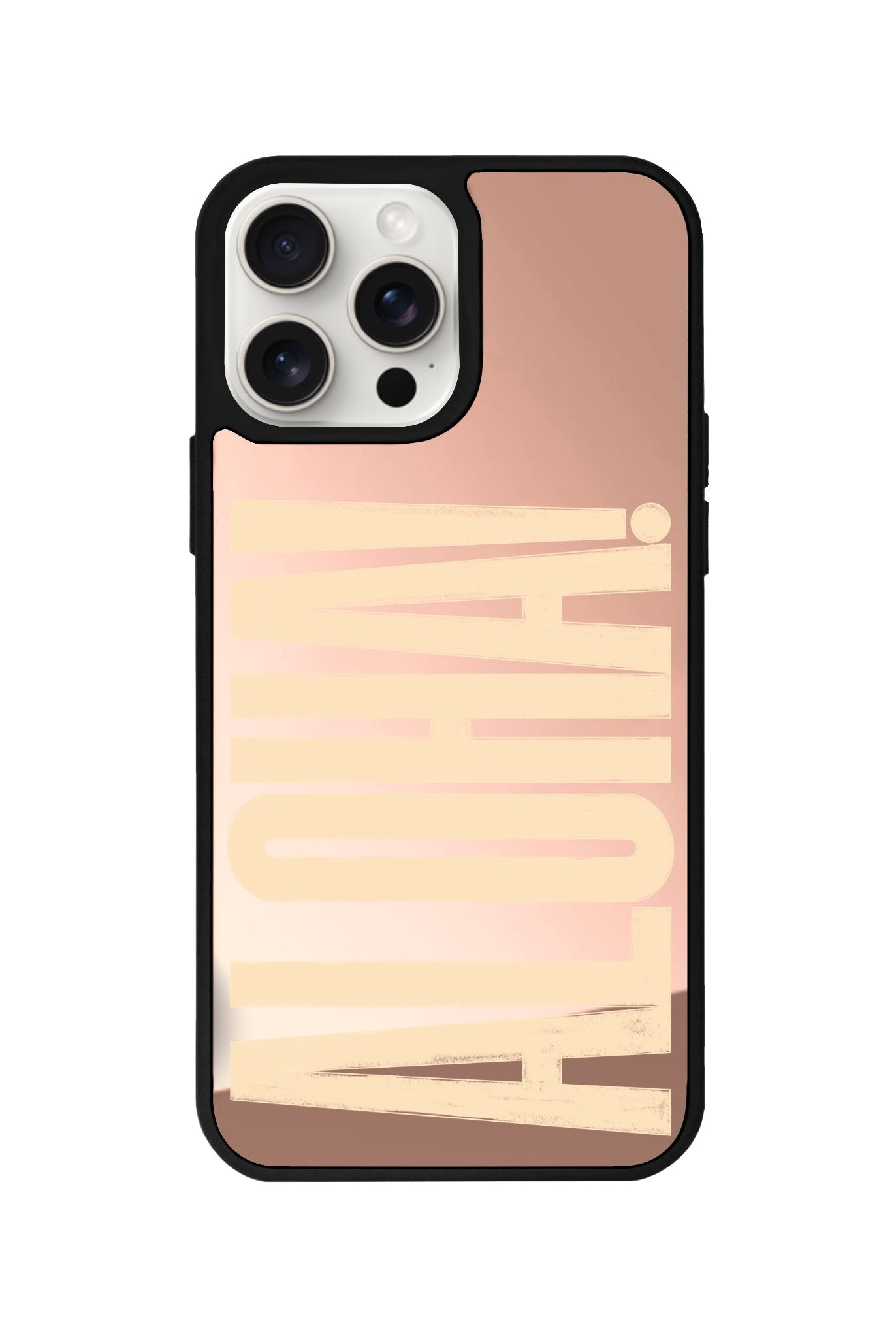 iPhone 11 Aloha Mirror Aynalı Telefon Kılıfı Metalik Pembe - SUMTHINCS