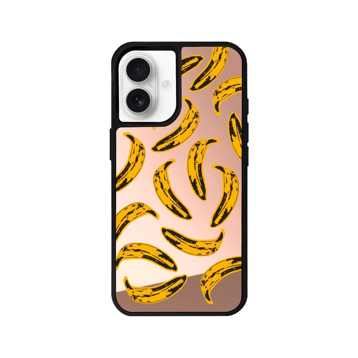 iPhone 11 Banana Mirror Aynalı Telefon Kılıfı Metalik Pembe - SUMTHINCS