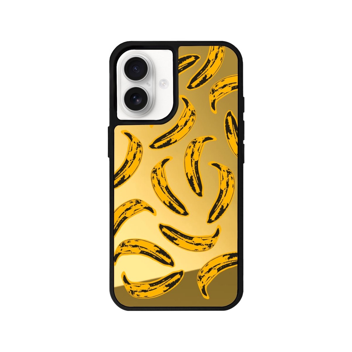 iPhone 11 Banana Mirror Aynalı Telefon Kılıfı Altın - SUMTHINCS