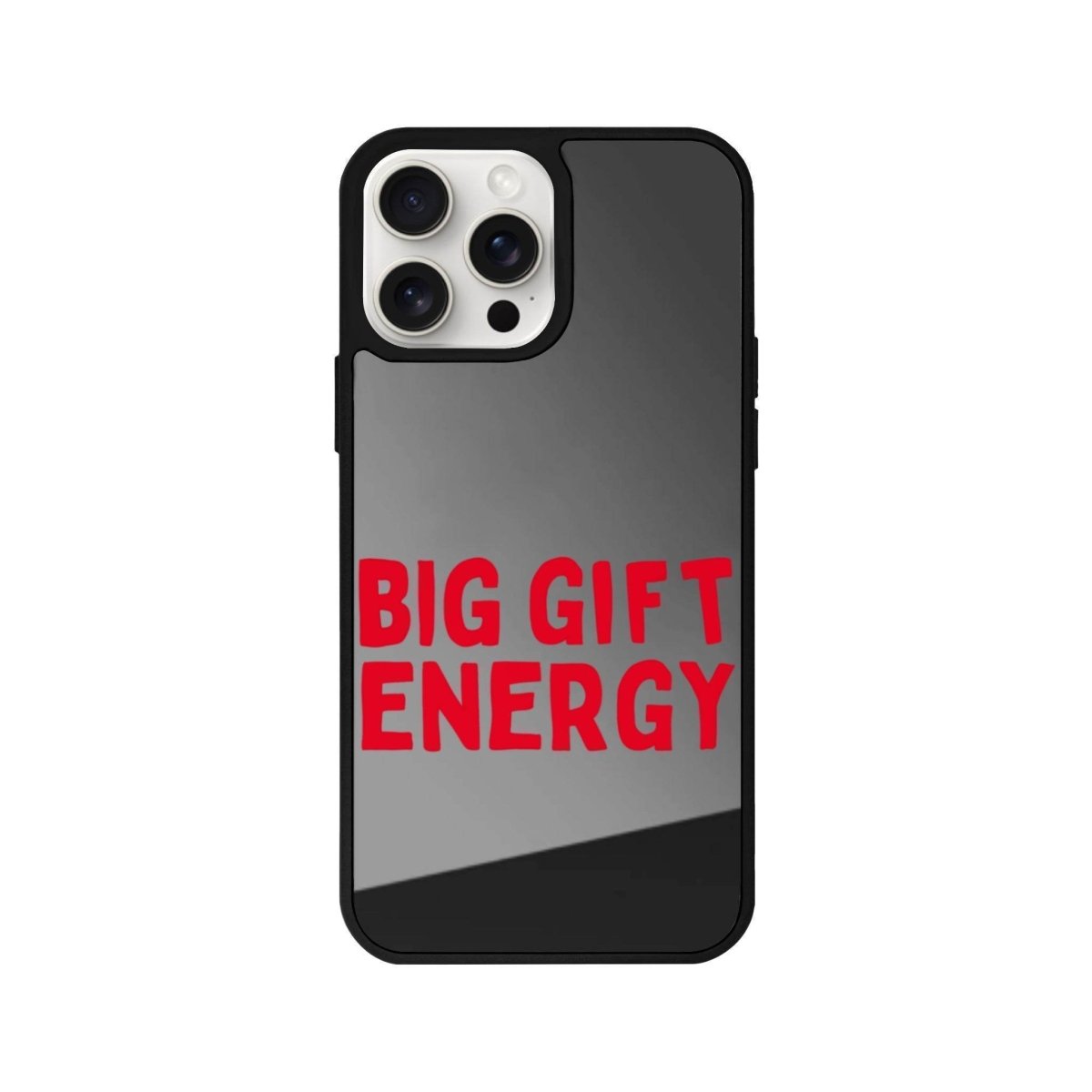 iPhone 11 Big Gift Energy Mirror Aynalı Telefon Kılıfı Antrasit - SUMTHINCS