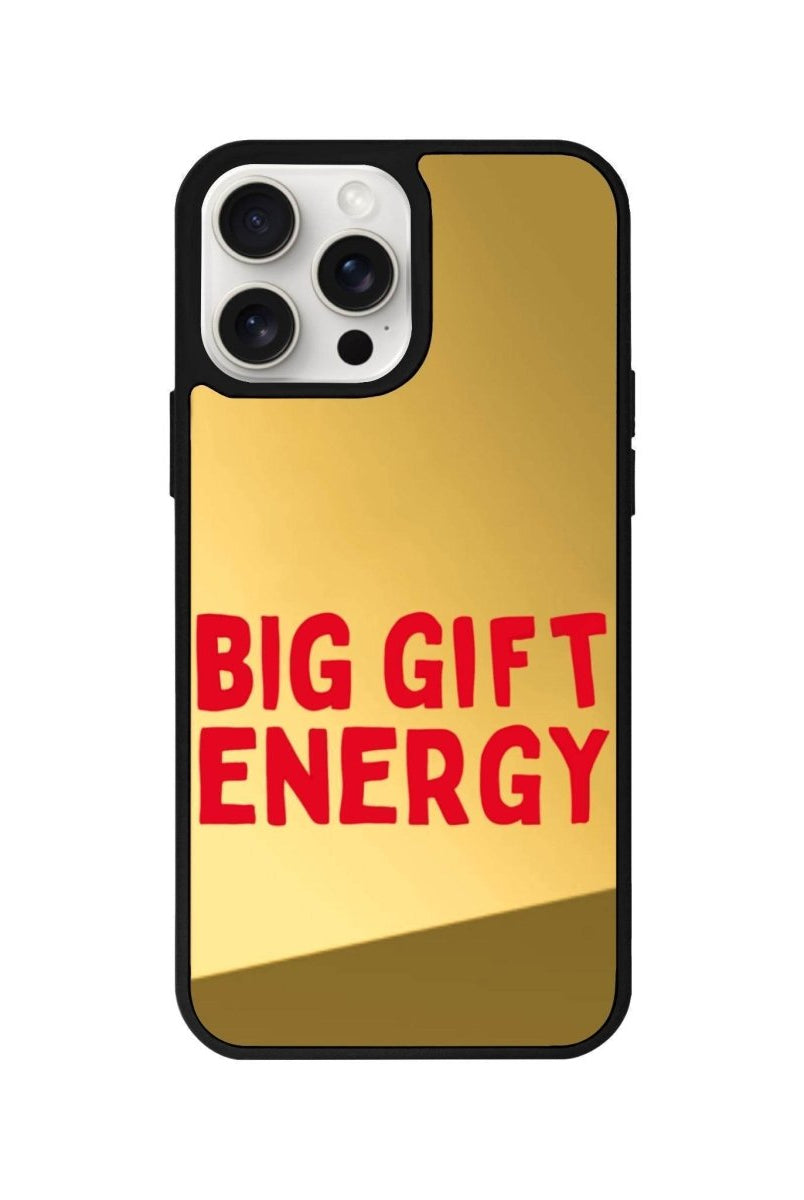 iPhone 11 Big Gift Energy Mirror Aynalı Telefon Kılıfı Altın - SUMTHINCS