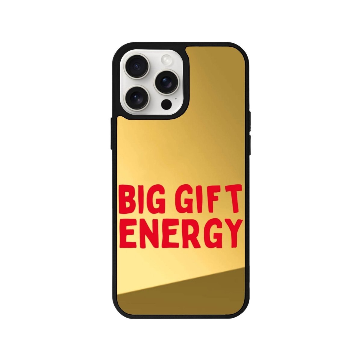 iPhone 11 Big Gift Energy Mirror Aynalı Telefon Kılıfı Altın - SUMTHINCS