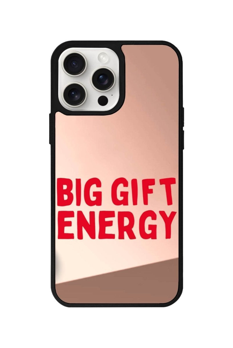 iPhone 11 Big Gift Energy Mirror Aynalı Telefon Kılıfı Metalik Pembe - SUMTHINCS
