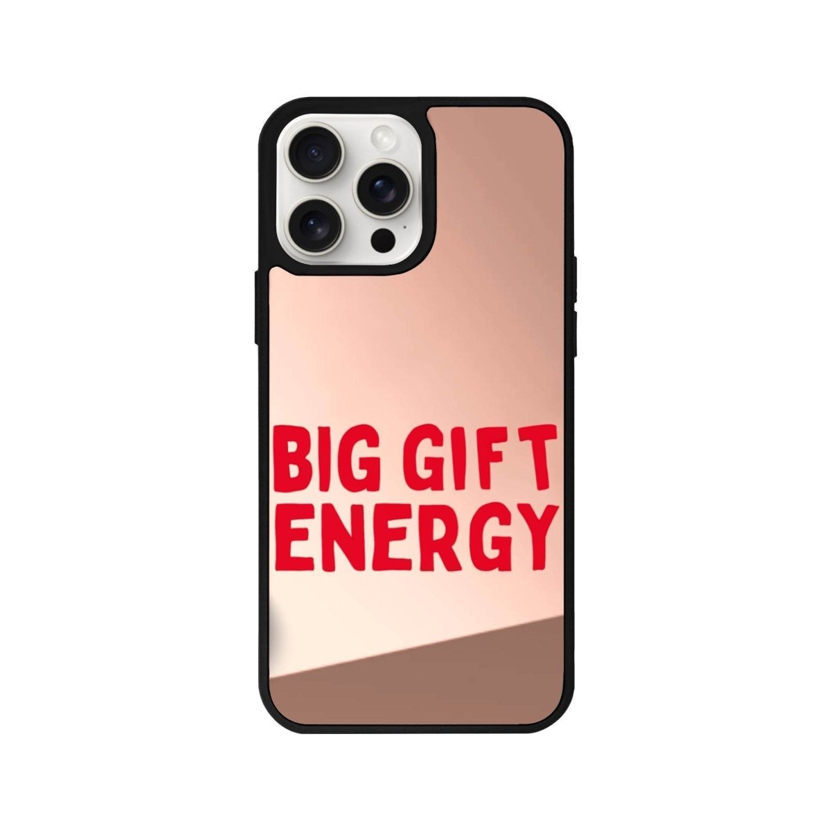 iPhone 11 Big Gift Energy Mirror Aynalı Telefon Kılıfı Metalik Pembe - SUMTHINCS