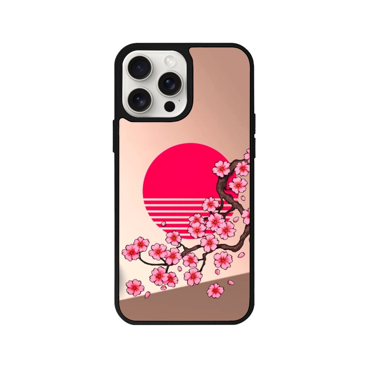 iPhone 11 Cherry Blossom Dawn Mirror Aynalı Telefon Kılıfı Metalik Pembe - SUMTHINCS
