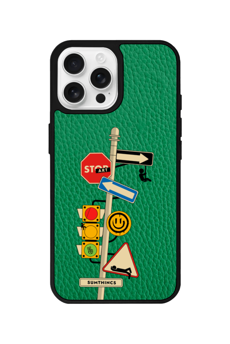 iPhone 11 Crossroad Leather Vegan Deri Telefon Kılıfı Yeşil - SUMTHINCS