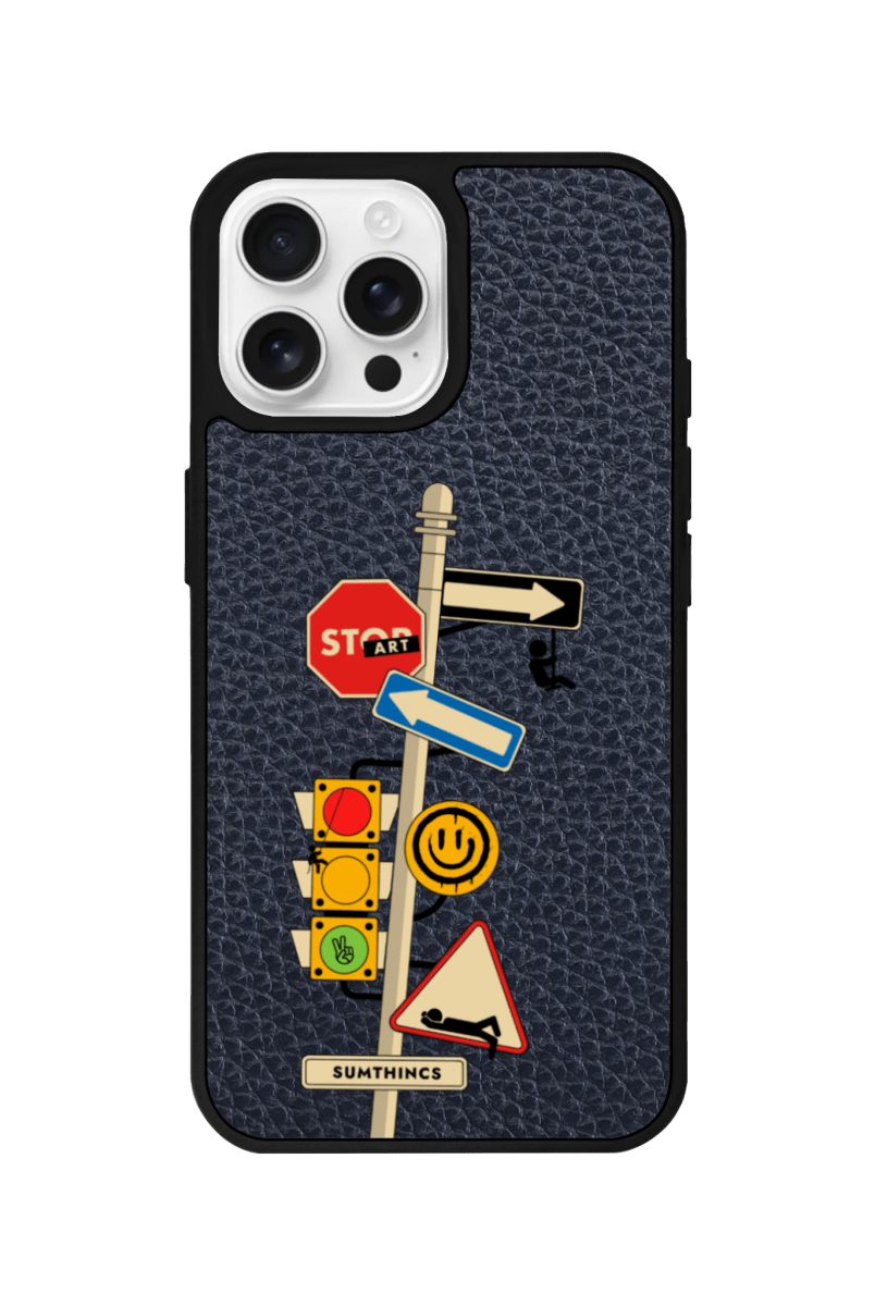 iPhone 11 Crossroad Leather Vegan Deri Telefon Kılıfı Pasifik Mavi - SUMTHINCS